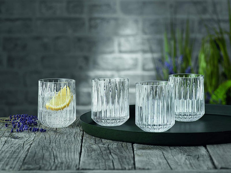 Nachtmann Jules Collection Glass Tumbler Set of 4, 10-Ounce, Clear, Made of Crystal Glass, Use for Water, Sparkling Water, Whiskey, Soft Drinks, and Other Beverages, Dishwasher Safe - Image 2